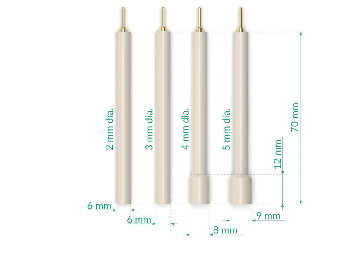 Working Disk Electrode - PEEk Body 6 MM Dia., 70 MM Long, Electrochemical Products, Redox.me, MSE Supplies