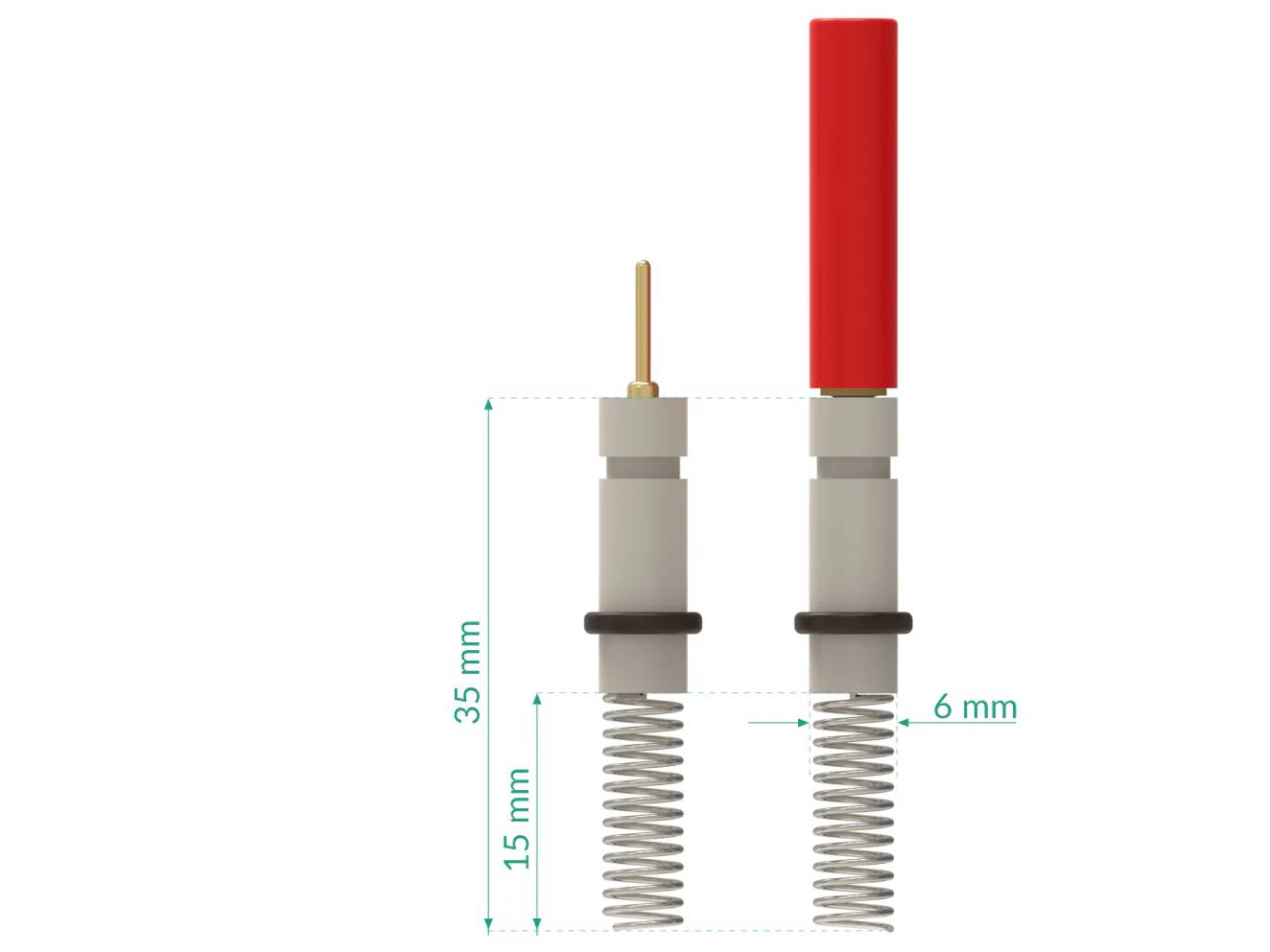 Metal Wire Auxiliary Electrode - 35Hx15 0.6/235 MM, Electrochemical Products, Redox.me, MSE Supplies