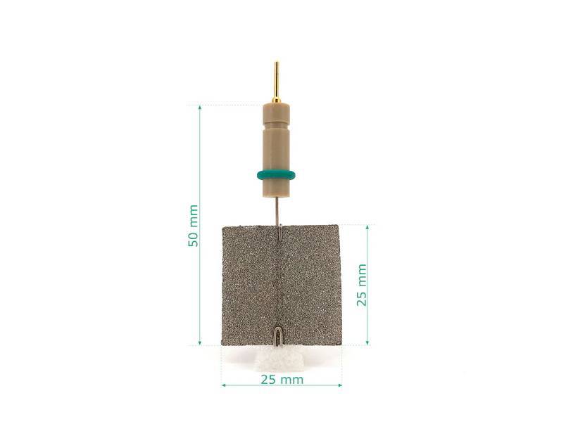 Rhodium Plated Counter Electrode Model 5 – Metal Foam, Electrochemical Products, Redox.me, MSE Supplies