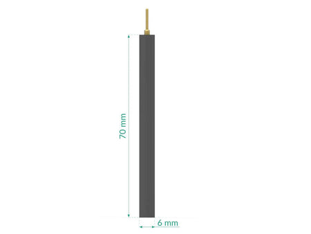 Graphite Rod Electrode - GR 6/70 MM, Electrochemical Products, Redox.me, MSE Supplies