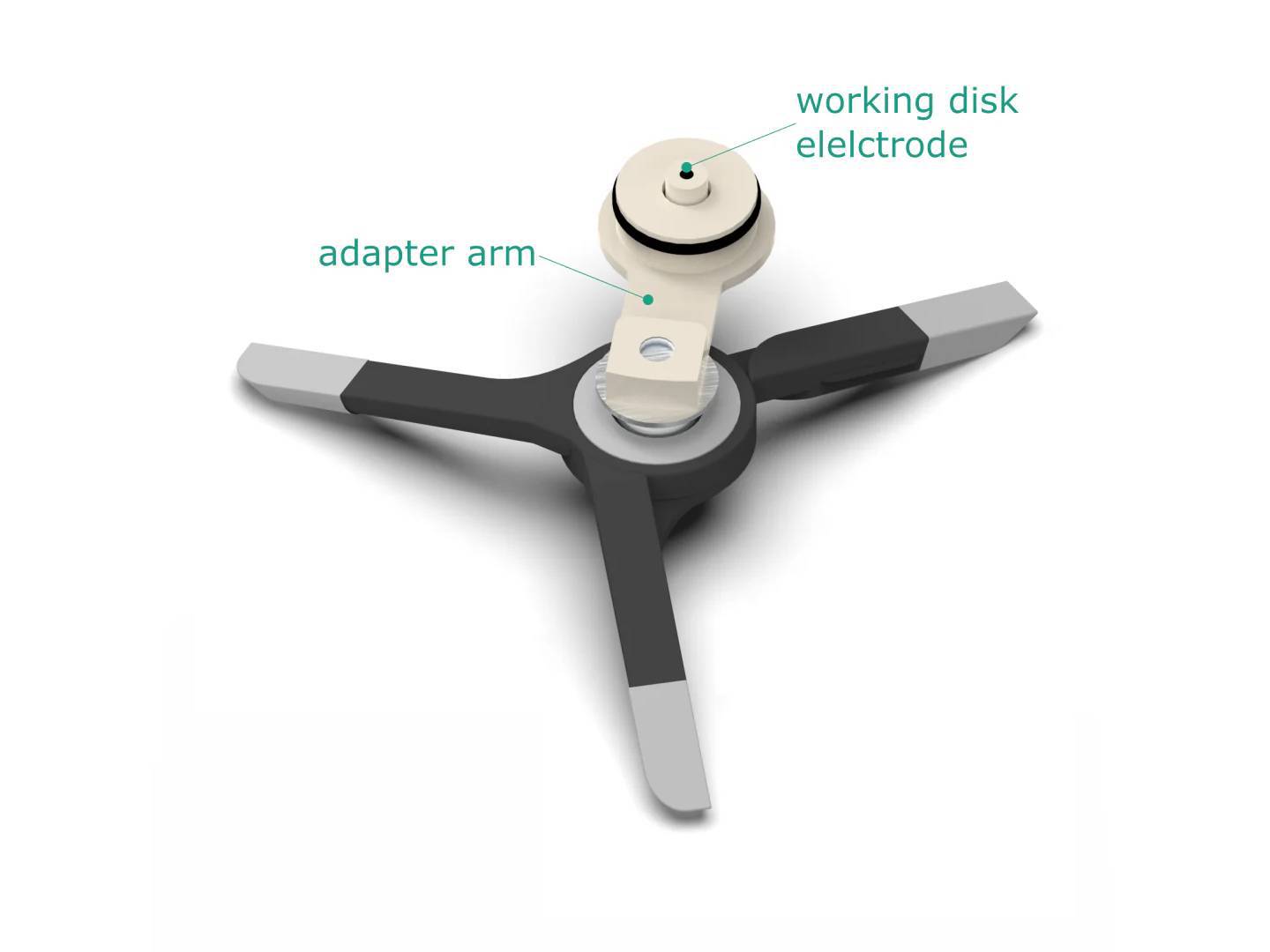 Electrode Adapter For Raman ECFC, Electrochemical Products, Redox.me, MSE Supplies