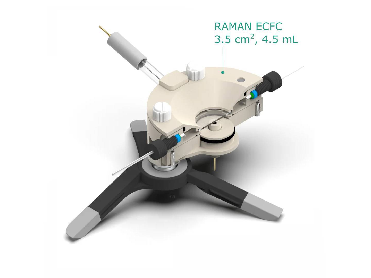 Electrode Adapter For Raman ECFC, Electrochemical Products, Redox.me, MSE Supplies