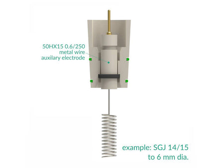 Electrode Adapter SGJ To Rod-Shape Electrode, Electrochemical Products, Redox.me, MSE Supplies