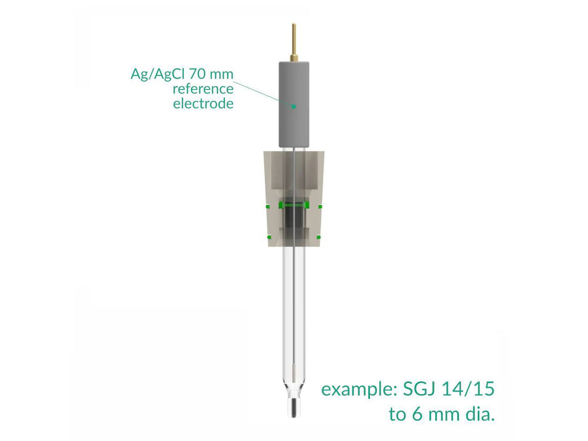 Electrode Adapter SGJ To Rod-Shape Electrode, Electrochemical Products, Redox.me, MSE Supplies