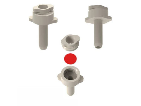 Septum Adapter, ND9 Septum, 20 Mm Long, Electrochemical Products, Redox.me, MSE Supplies