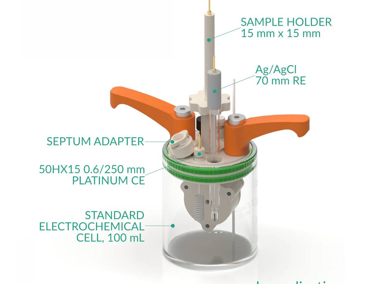Septum Adapter, ND9 Septum, 20 Mm Long, Electrochemical Products, Redox.me, MSE Supplies