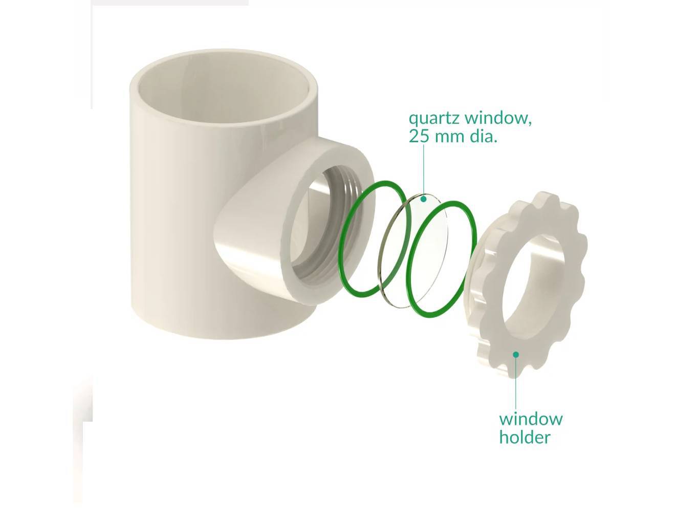 Chambers For Photo-BIO-EC Reactor - 50 Ml, Electrochemical Products, Redox.me, MSE Supplies