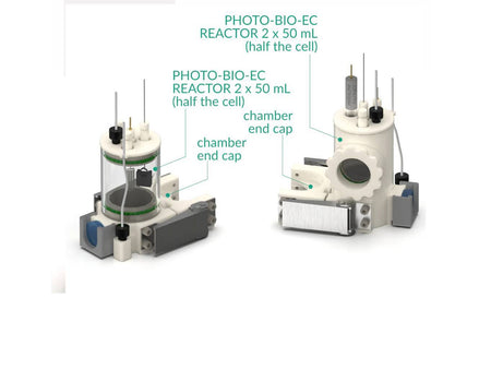 Chamber End Caps For Photo-BIO-EC Reactor - 50 ML, Electrochemical Products, Redox.me, MSE Supplies