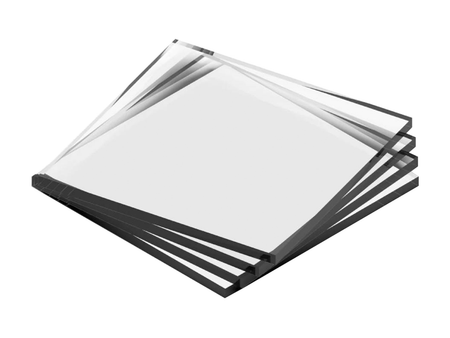 Fused Quartz Window Glass - JGS3 25/25/1 MM, Electrochemical Products, Redox.me, MSE Supplies