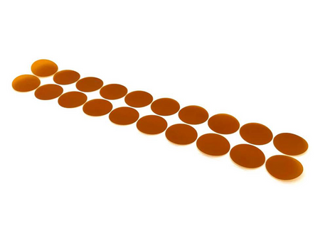 Kapton (Pi) Window - 25 MM Dia., 75 UM Thick, Pack Of 20 PCS, Electrochemical Products, Redox.me, MSE Supplies