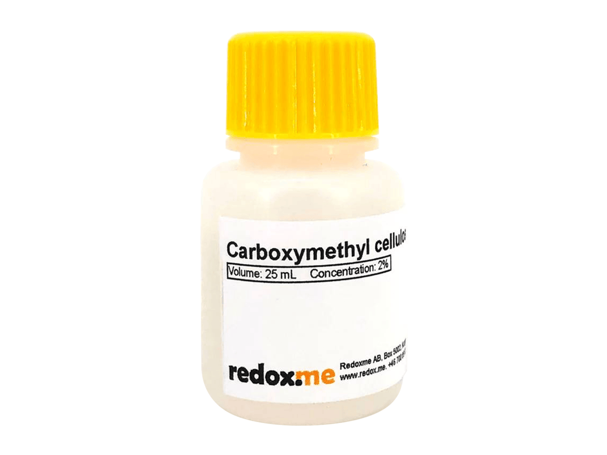Carboxymethyl Cellulose Binder (CMC) - 25 ML, Electrochemical Products, Redox.me, MSE Supplies