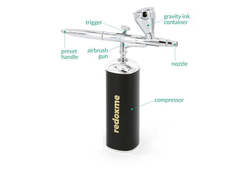 Smart Airbrush - Pressure 25 PSI, Airflow: 8 L/MIN, Electrochemical Products, Redox.me, MSE Supplies