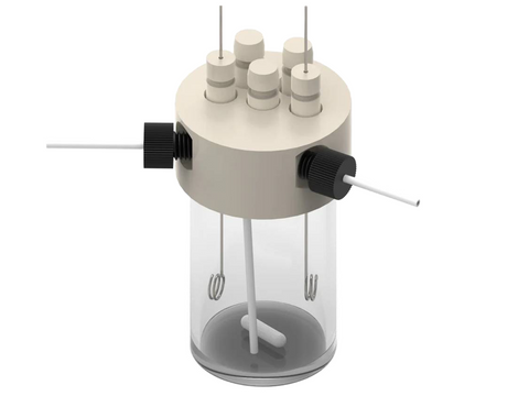 Electrosynthesis Reactor A-Series, 30 MM OD, 5-Port, Electrochemical Products, Redox.me, MSE Supplies