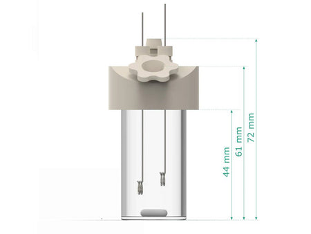 Electrosynthesis Reactor B-Series/Septa, 26 Mm Od, 3-Port, Electrochemical Products, Redox.me, MSE Supplies