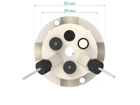 Two-Compartment Bottom Mount Electrochemical Cell 50 Ml, Electrochemical Products, Redox.me, MSE Supplies