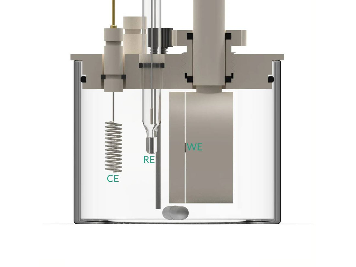 Microvacuum EQCM Cell For QSH-Dip Sensor Holder, Electrochemical Products, Redox.me, MSE Supplies