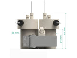 Electrosynthesis Reactor E-Series, Divided Cell, 2X4-Port, Electrochemical Products, Redox.me, MSE Supplies