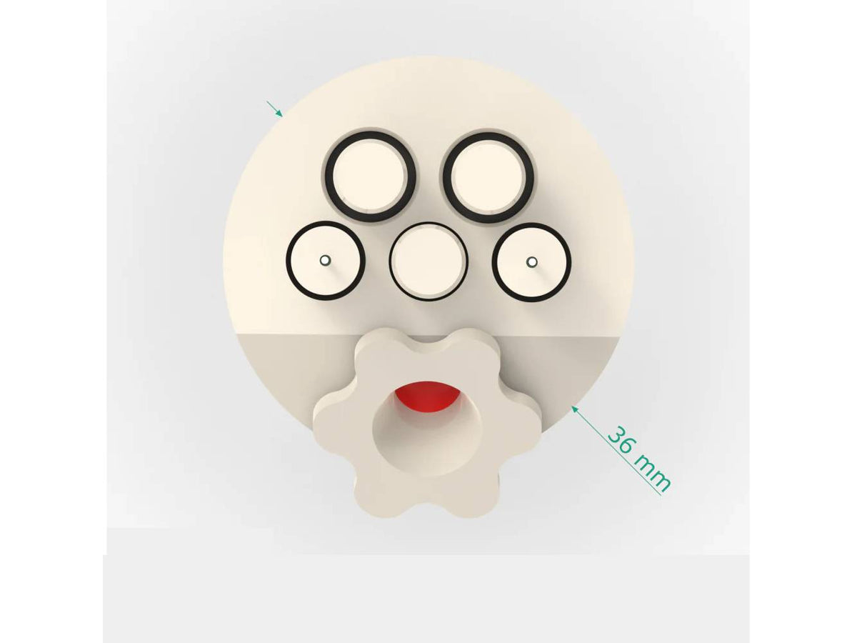 Electrosynthesis Reactor D-Series/Septa, 30 MM OD, Divided Cell, 5-Port, Electrochemical Products, Redox.me, MSE Supplies