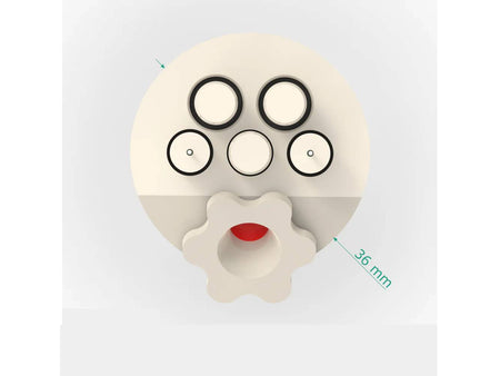 Electrosynthesis Reactor D-Series/Septa, 30 MM OD, Divided Cell, 5-Port, Electrochemical Products, Redox.me, MSE Supplies