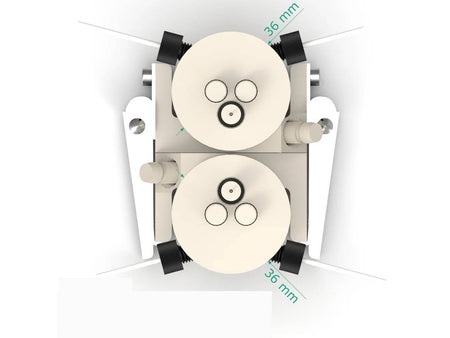 Electrosynthesis Reactor E-Series, Divided Cell, 2X4-Port, Electrochemical Products, Redox.me, MSE Supplies