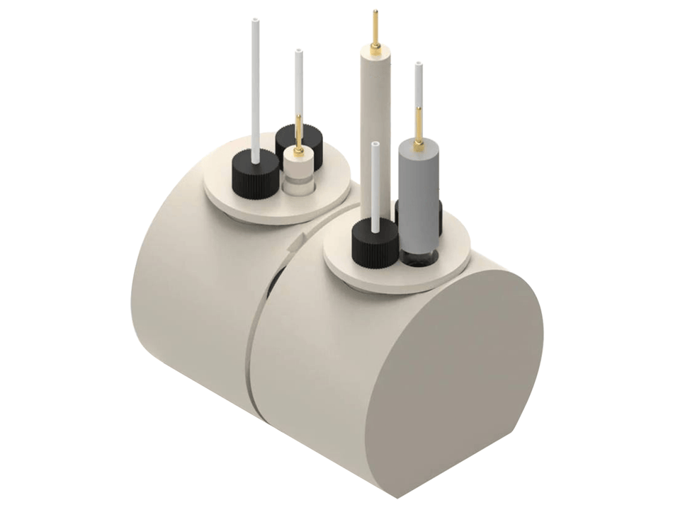 Magnetic Mount Electrochemical H-Cell, Electrochemical Products, Redox.me, MSE Supplies