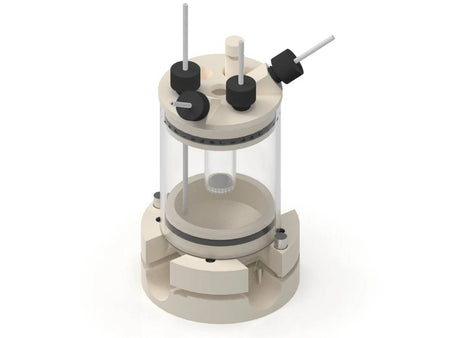 Two-Compartment Bottom Mount Electrochemical Cell 50 Ml, Electrochemical Products, Redox.me, MSE Supplies