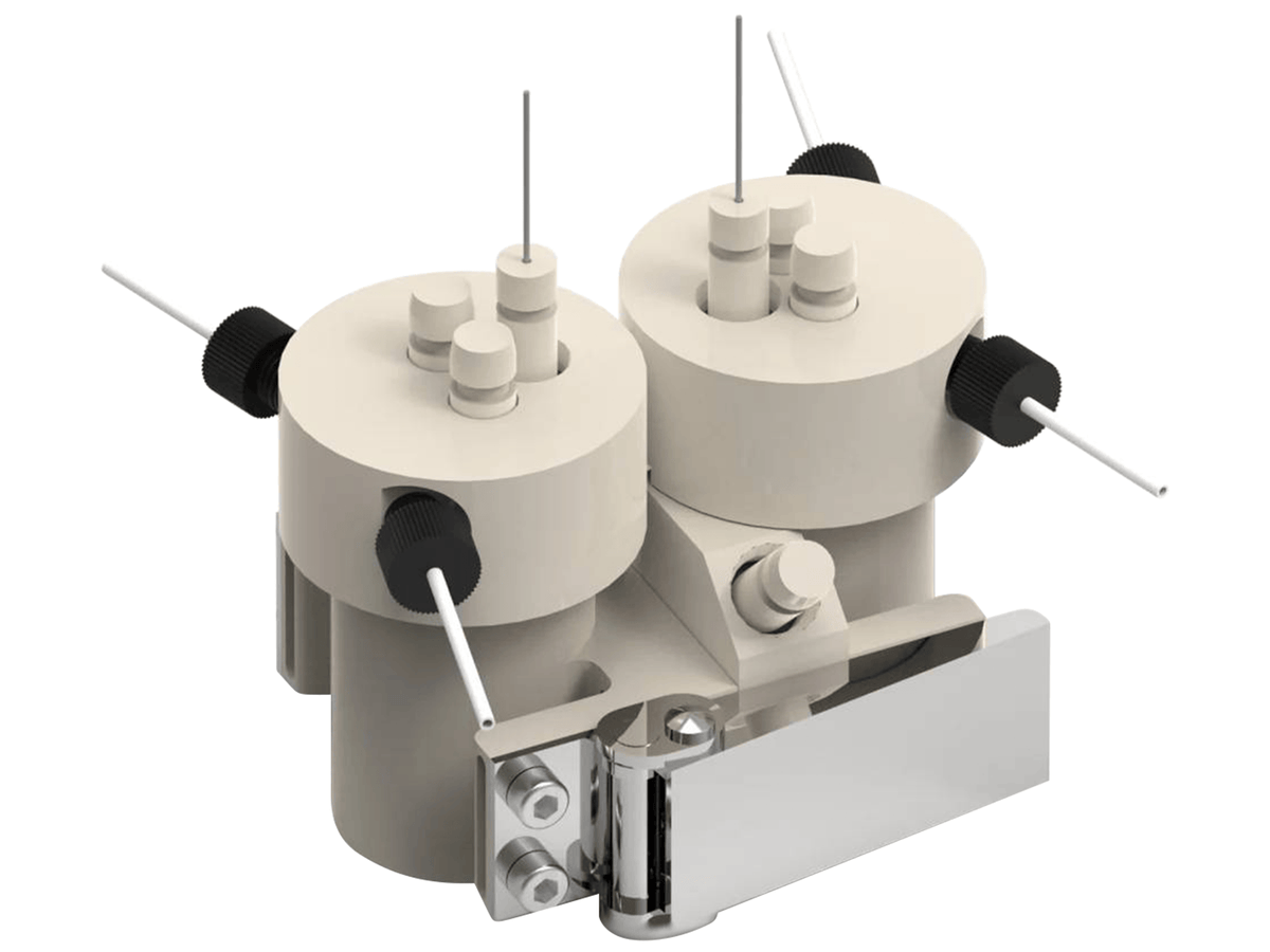Electrosynthesis Reactor E-Series, Divided Cell, 2X4-Port, Electrochemical Products, Redox.me, MSE Supplies
