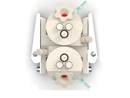 Electrosynthesis Reactor E-Series/Septa, Divided Cell, 2X4-Port, Electrochemical Products, Redox.me, MSE Supplies