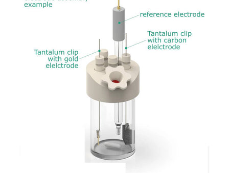 Electrosynthesis Reactor A-Series/Septa, 30 Mm Od, 5-Port, Electrochemical Products, Redox.me, MSE Supplies