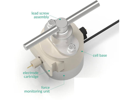 Three Electrode Battery Test Cell – Force Monitoring, Electrochemical Products, Redox.me, MSE Supplies