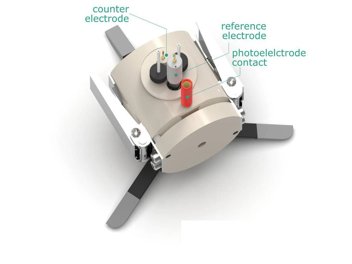 Hook Clamp Assembled Front Contact Photo-Electrochemical Cell, Electrochemical Products, Redox.me, MSE Supplies