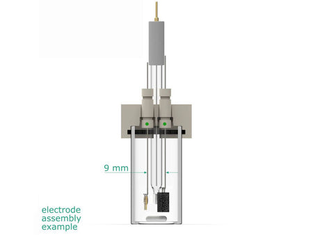 Electrosynthesis Reactor B-Series/Septa, 26 Mm Od, 3-Port, Electrochemical Products, Redox.me, MSE Supplies