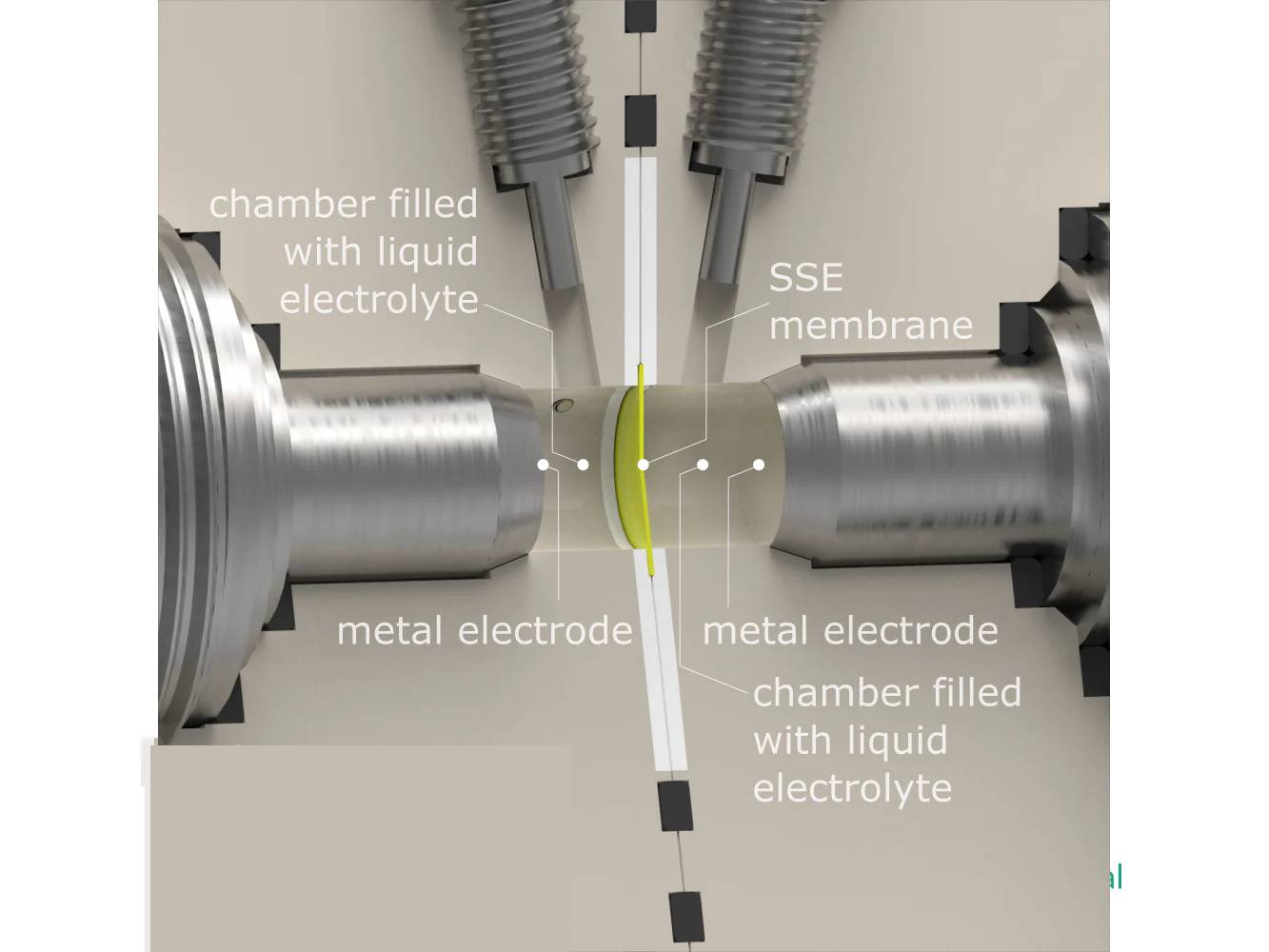 Metal-Ion 4-Point Electrochemical Impedance Spectroscopy Cell, Model A, Electrochemical Products, Redox.me, MSE Supplies