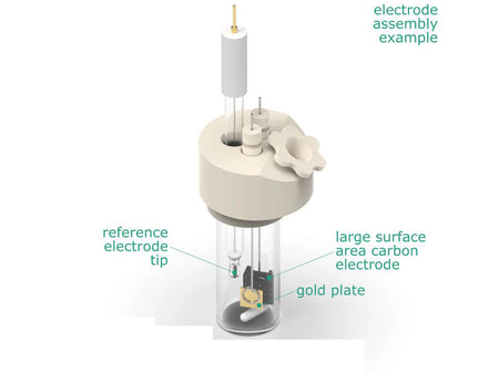 Electrosynthesis Reactor C-Series/Septa, 20 Mm Od, 3-Port, Electrochemical Products, Redox.me, MSE Supplies