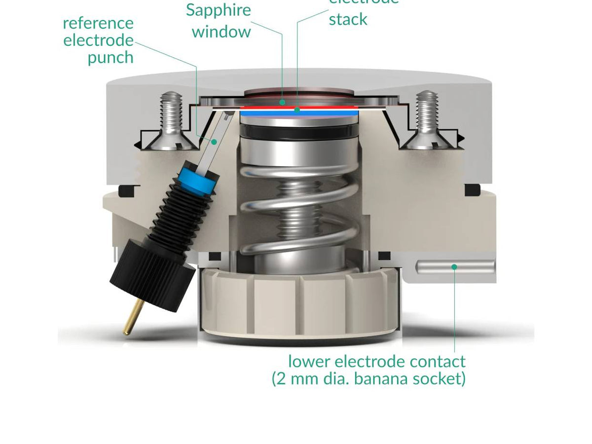 Raman Three-Electrode Battery Cell – Compression Controlled, Electrochemical Products, Redox.me, MSE Supplies