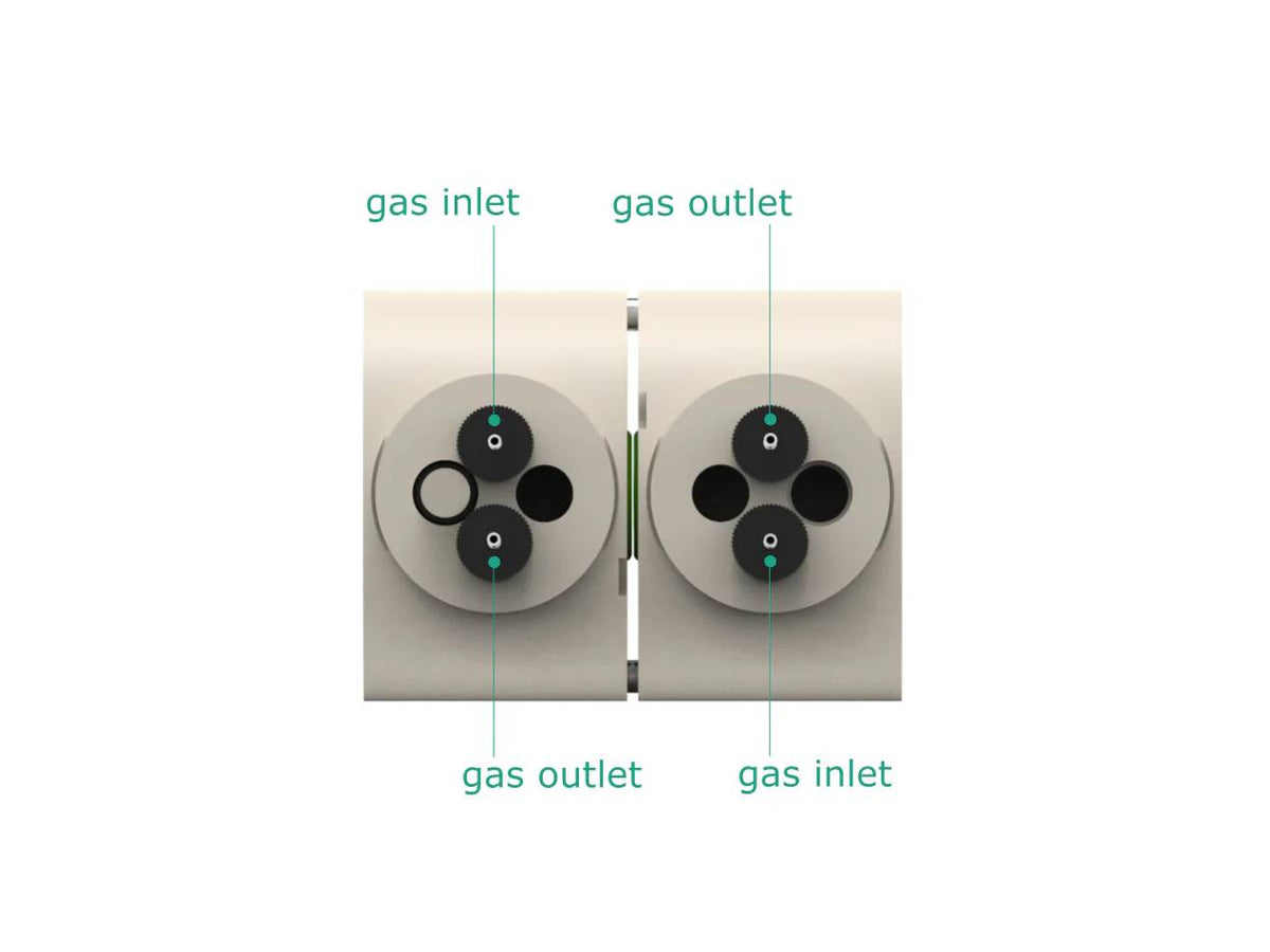 Magnetic Mount Electrochemical H-Cell, Electrochemical Products, Redox.me, MSE Supplies