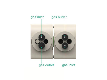 Magnetic Mount Electrochemical H-Cell, Electrochemical Products, Redox.me, MSE Supplies