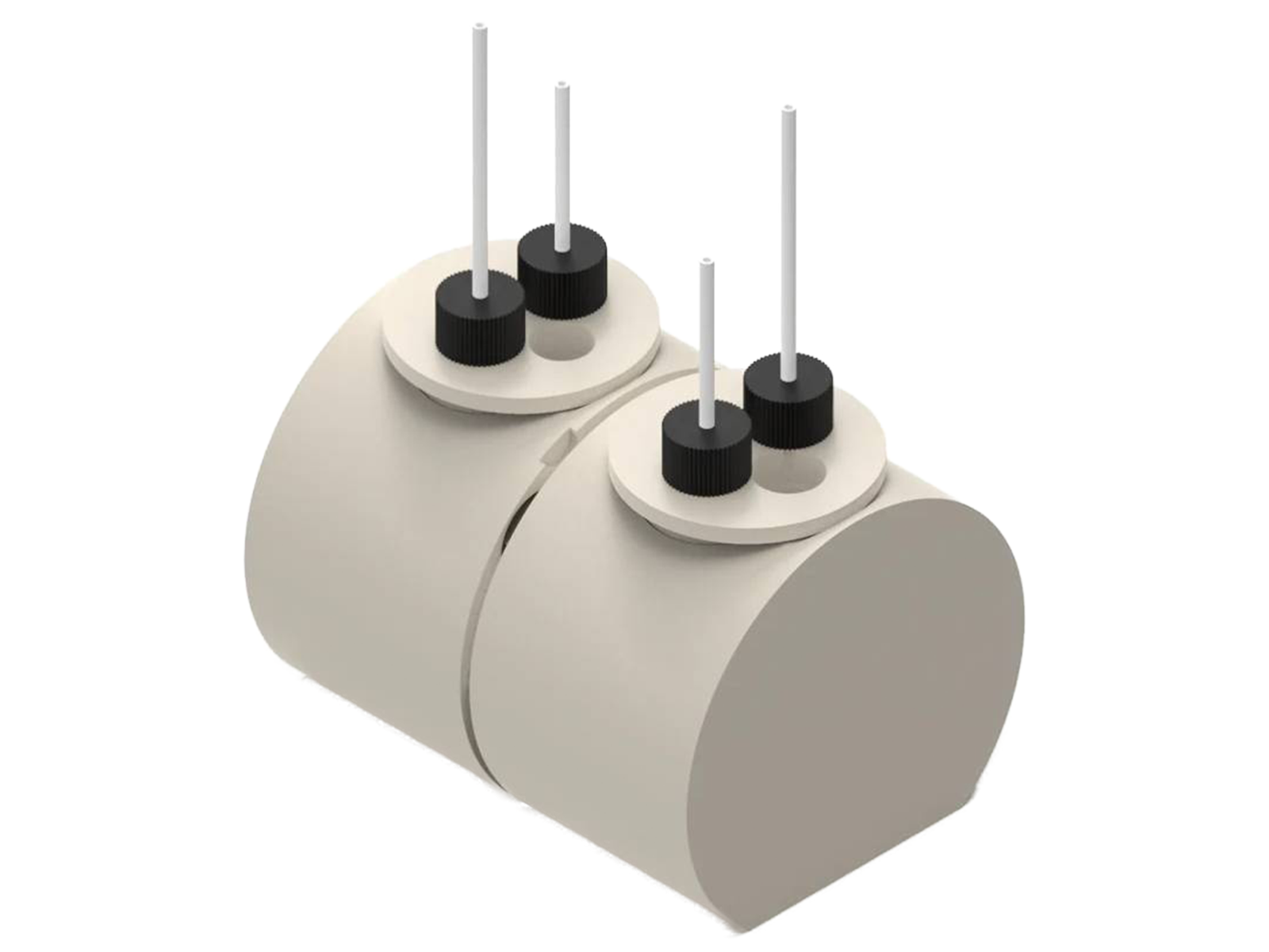 Magnetic Mount Electrochemical H-Cell, Electrochemical Products, Redox.me, MSE Supplies