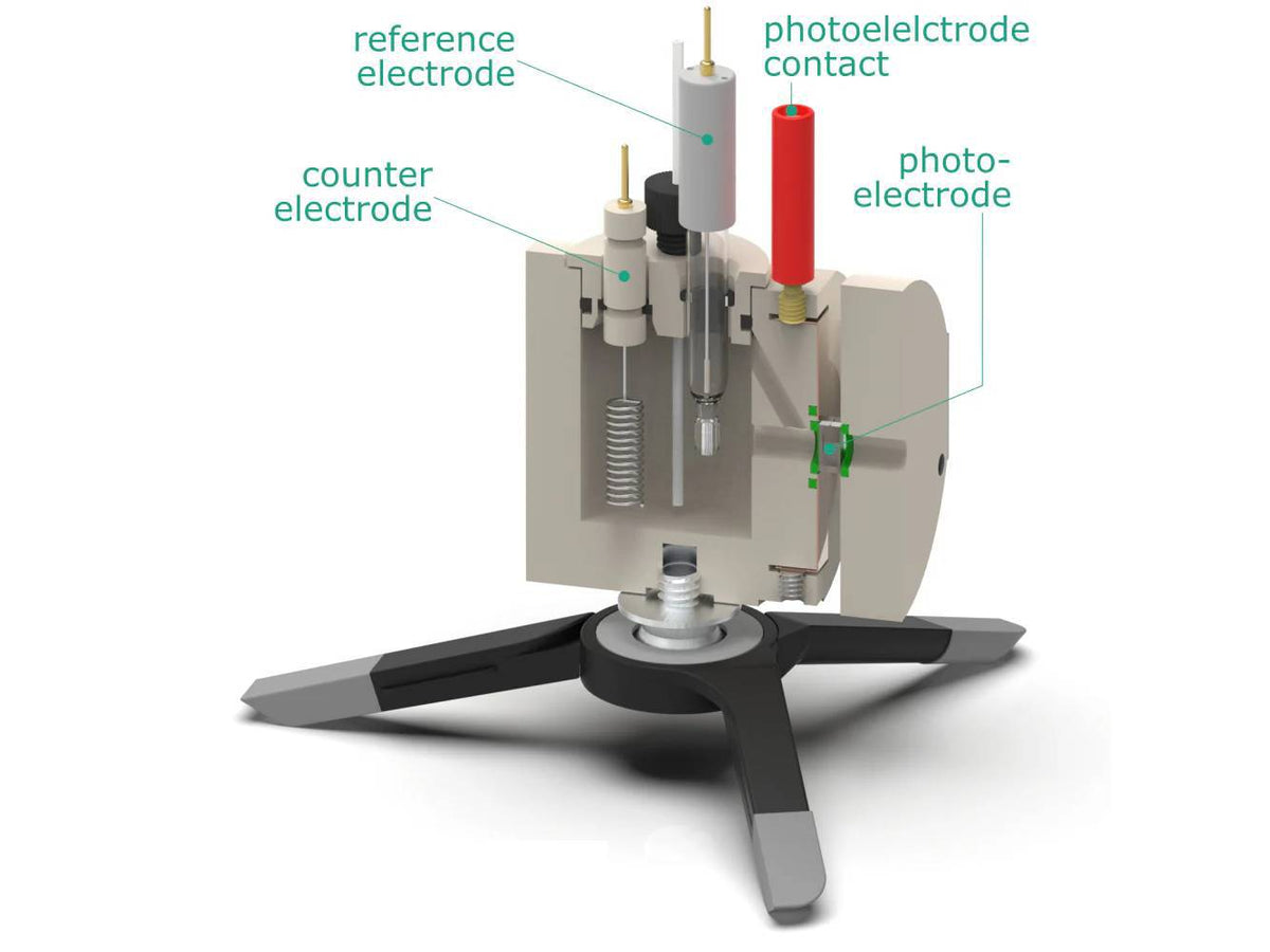 Hook Clamp Assembled Front Contact Photo-Electrochemical Cell, Electrochemical Products, Redox.me, MSE Supplies