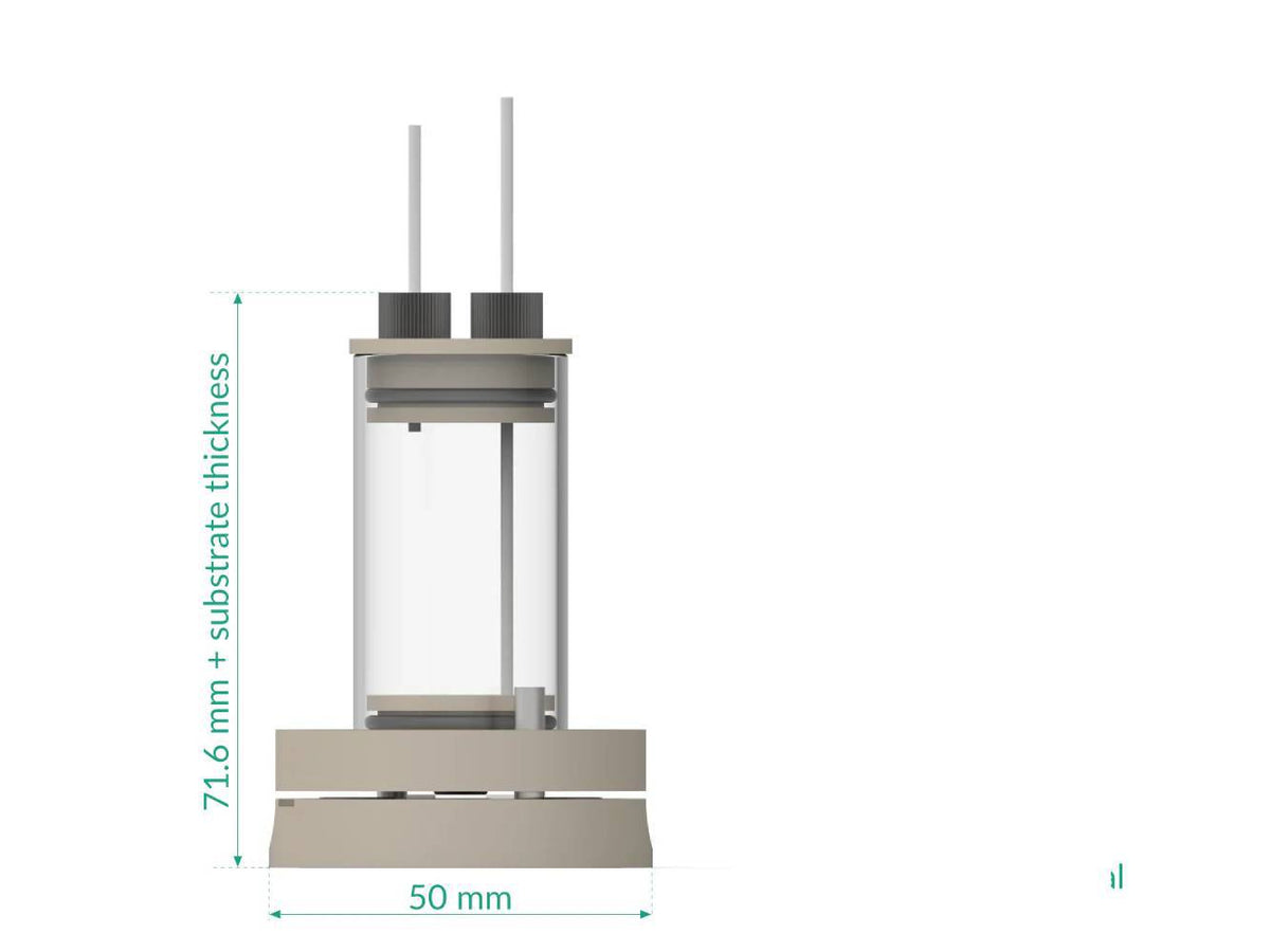 Electrolyte-Gated Transistor Bottom Mount Cell Setup, Electrochemical Products, Redox.me, MSE Supplies
