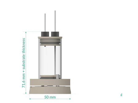 Electrolyte-Gated Transistor Bottom Mount Cell Setup, Electrochemical Products, Redox.me, MSE Supplies