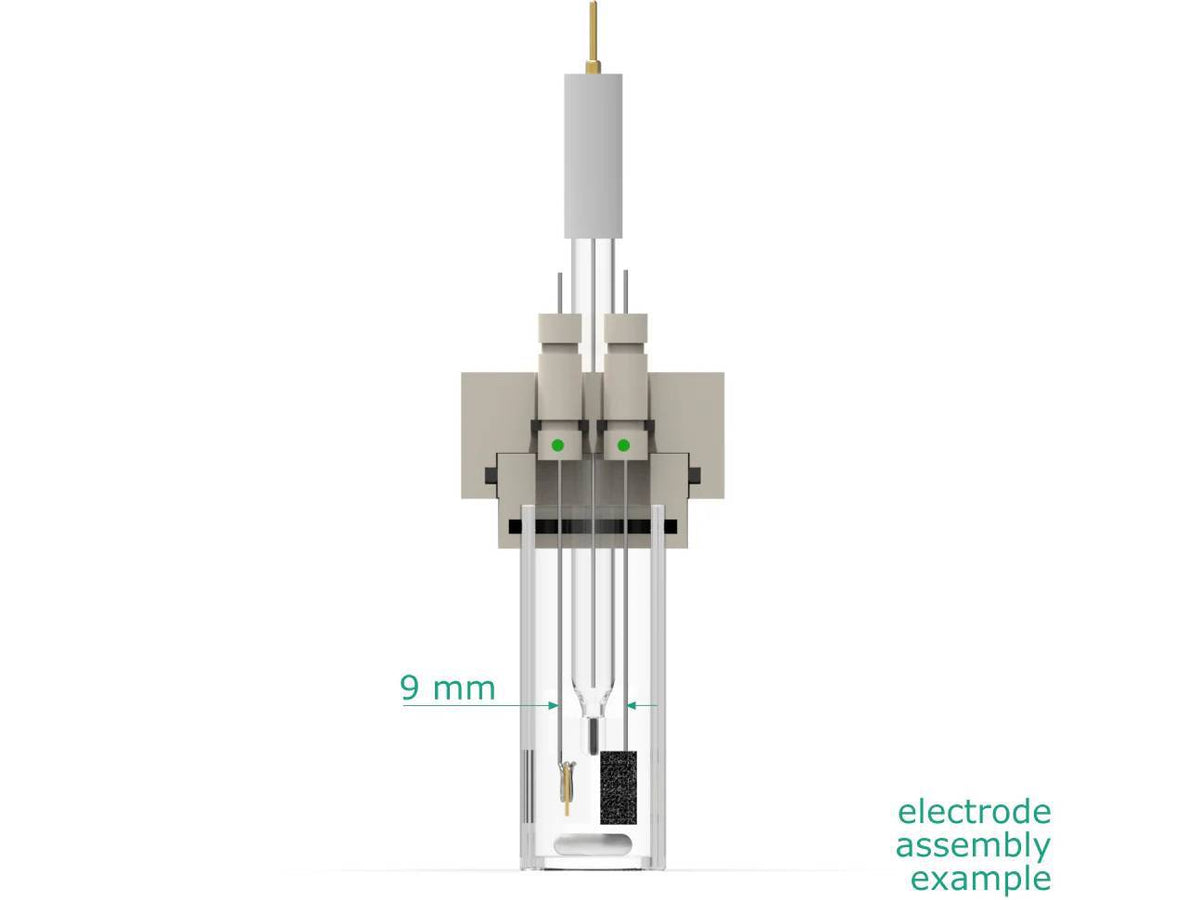 Electrosynthesis Reactor C-Series/Septa, 20 Mm Od, 3-Port, Electrochemical Products, Redox.me, MSE Supplies