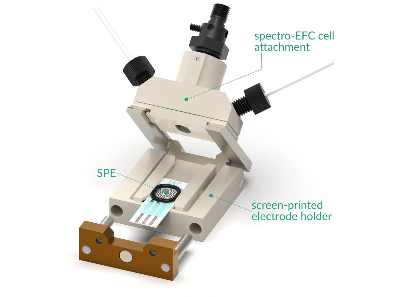 Spectro-EFC Cell Attachment For SPE Holder, UV-VIS-NIR, Electrochemical Products, Redox.me, MSE Supplies