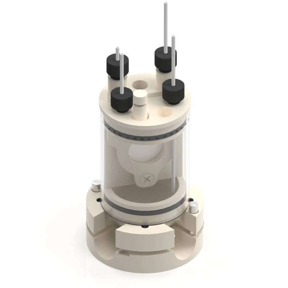 Bottom Mount Electrochemical H-Cell 50 Ml, Electrochemical Products, Redox.me, MSE Supplies