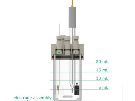 Electrosynthesis Reactor A-Series/Septa, 30 Mm Od, 5-Port, Electrochemical Products, Redox.me, MSE Supplies