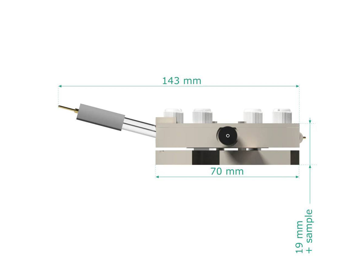 Raman Electrochemical Flow Cell, Active Area: 3.5 CM2, Volume: 4.5 ML, Electrochemical Products, Redox.me, MSE Supplies