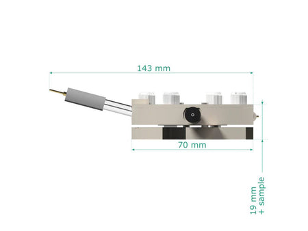 Raman Electrochemical Flow Cell, Active Area: 3.5 CM2, Volume: 4.5 ML, Electrochemical Products, Redox.me, MSE Supplies