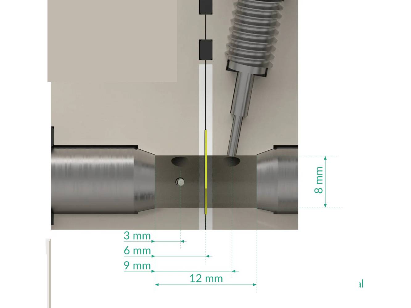 Metal-Ion 4-Point Electrochemical Impedance Spectroscopy Cell, Model A, Electrochemical Products, Redox.me, MSE Supplies