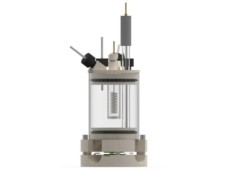 Two-Compartment Bottom Mount Electrochemical Cell 50 ML, Electrochemical Products, Redox.me, MSE Supplies