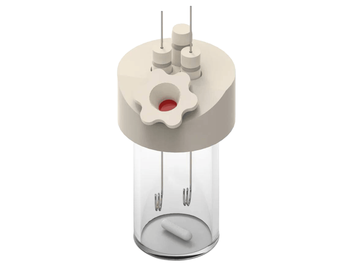 Electrosynthesis Reactor B-Series/Septa, 26 Mm Od, 3-Port, Electrochemical Products, Redox.me, MSE Supplies